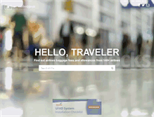 Tablet Screenshot of airlinesbaggage.com